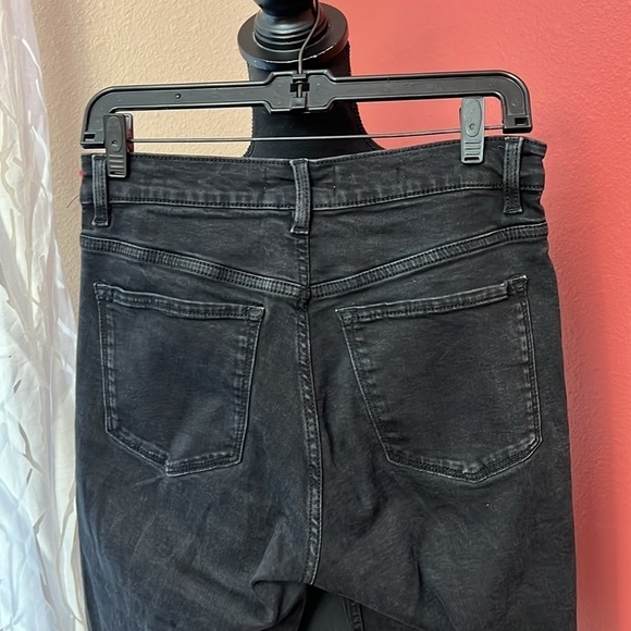 Mango MNG Sienna Hight Rise Raw Hem Straight Leg Jeans - Picture 7 of 8